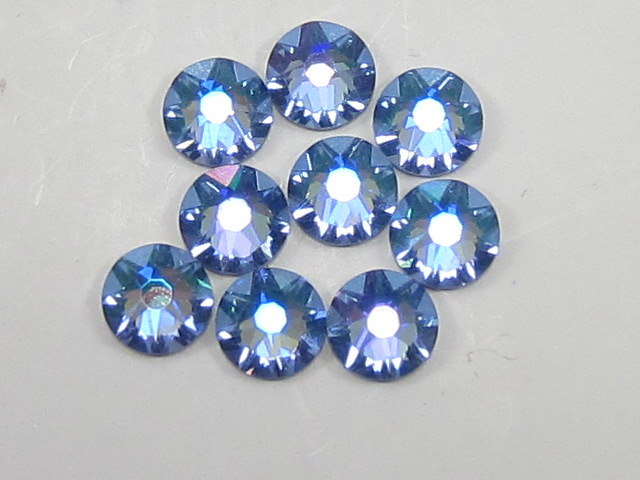 1 Gross 7ss LIGHT SAPPHIRE GLACIER BLUE FLATBACK European Rhinestones